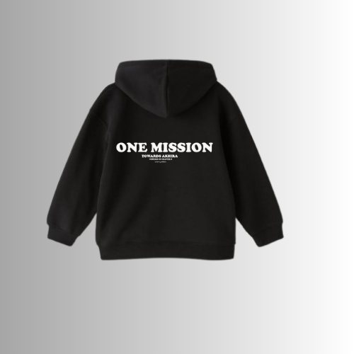 Black One Mission Oversized Hoodie