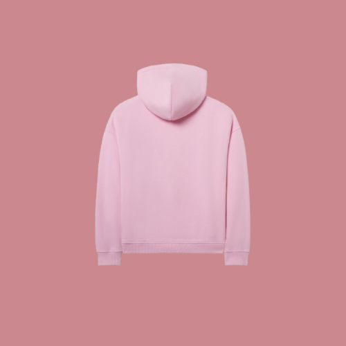 Light Pink Plain Hoodie