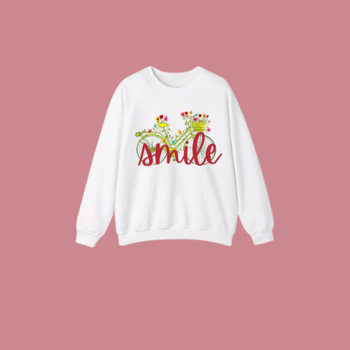 White Smile Sweatshirt