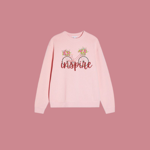 Pink i Sweatshirt