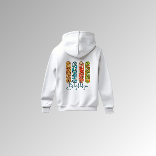 White Color Hoodie