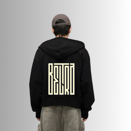 Black IP Oversized Hoodie